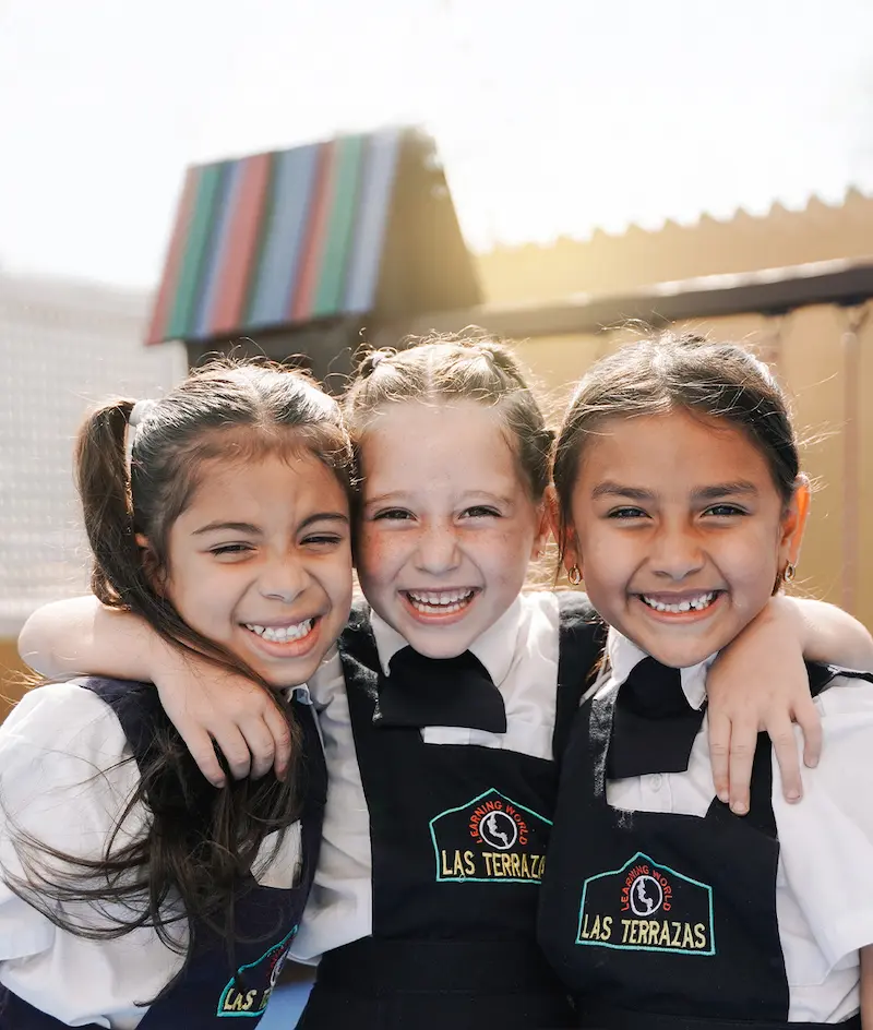 tres alumnas de las Terrazas